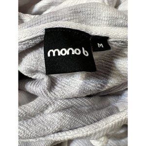 Mono B Tie Dye Long Sleeve Cropped Hoodie Sweatshirt Size Medium